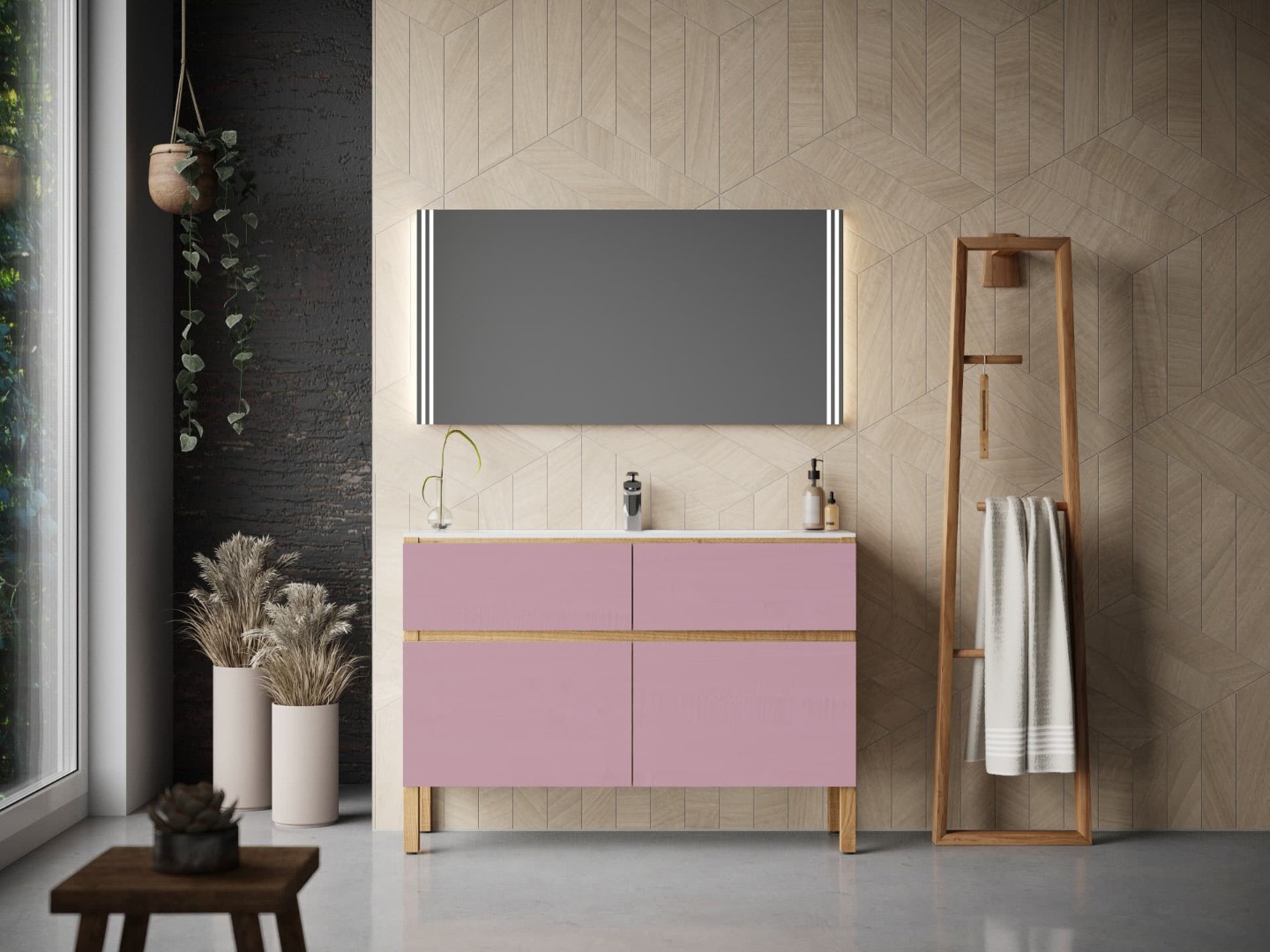 Зеркало с подсветкой в ванную комнату Пэрис